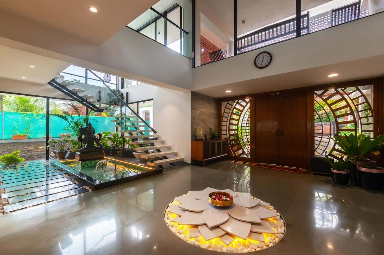 Villa Sereno By Stayvista - An Elegant And Entertaining Retreat Featuring A Swimming Pool, Outdoor Jacuzzi, Modern Interiors, And A Snooker Table Alībāg Εξωτερικό φωτογραφία