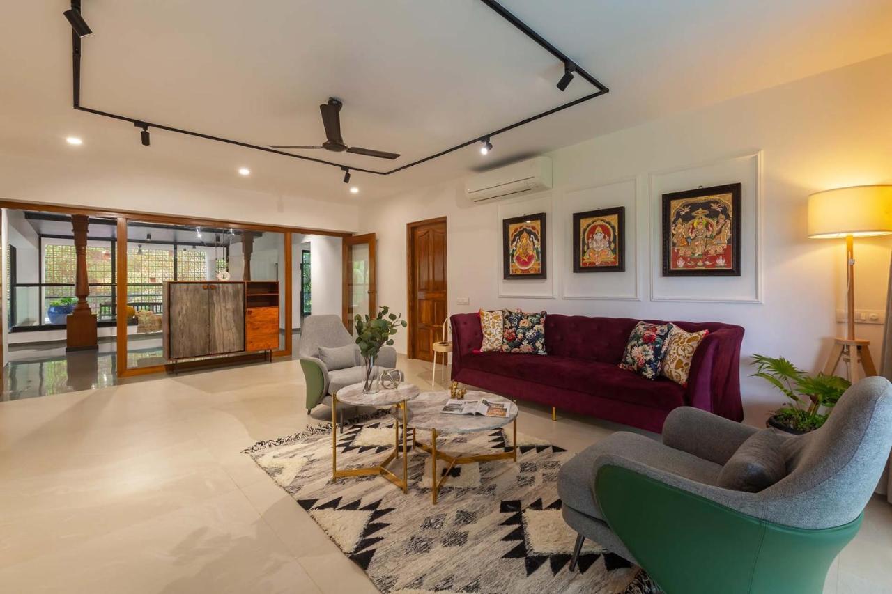 Villa Sereno By Stayvista - An Elegant And Entertaining Retreat Featuring A Swimming Pool, Outdoor Jacuzzi, Modern Interiors, And A Snooker Table Alībāg Εξωτερικό φωτογραφία